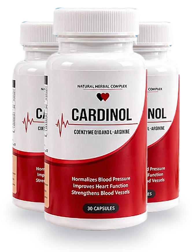 Three bottles of Cardinol capsules